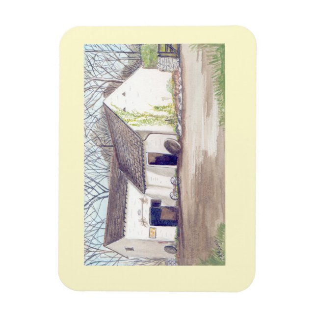 fridge magnet the mill gelligroes (Vertical)