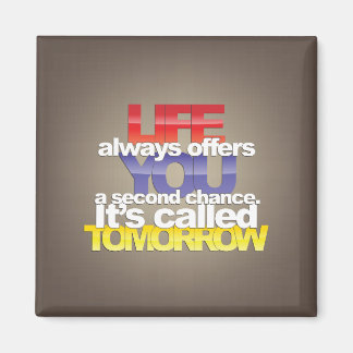 Fridge magnet with inspirational quotes