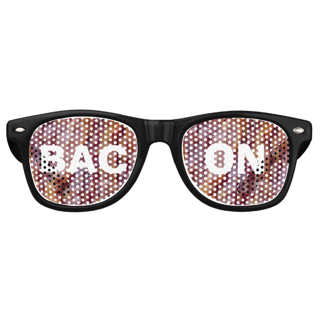 Fried bacon retro sunglasses (Front)
