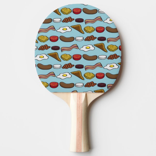 Fried Breakfast Ping Pong Paddle (Front)