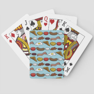 Fried Breakfast Playing Cards