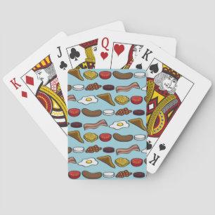 Fried Breakfast Playing Cards