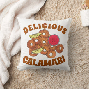 Fried Calamari Rings Italian Food Appetizer Foodie Cushion