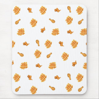Fried Chicken and Waffles Pattern Mouse Pad