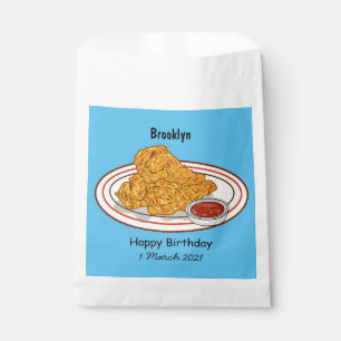 Fried chicken cartoon illustration favour bags