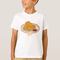 Fried chicken cartoon illustration