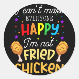 Fried Chicken Chickenarians Marinated Juicy Meal C Classic Round Sticker