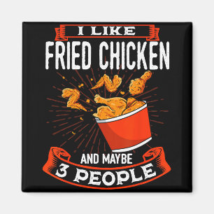 Fried Chicken Food Lover Dish Restaurant Chef Kitc Magnet