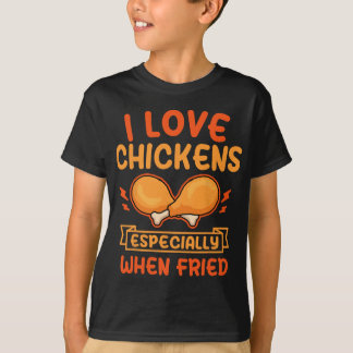 Fried Chicken Food Lover Kitchen Restaurant Chef D T-Shirt