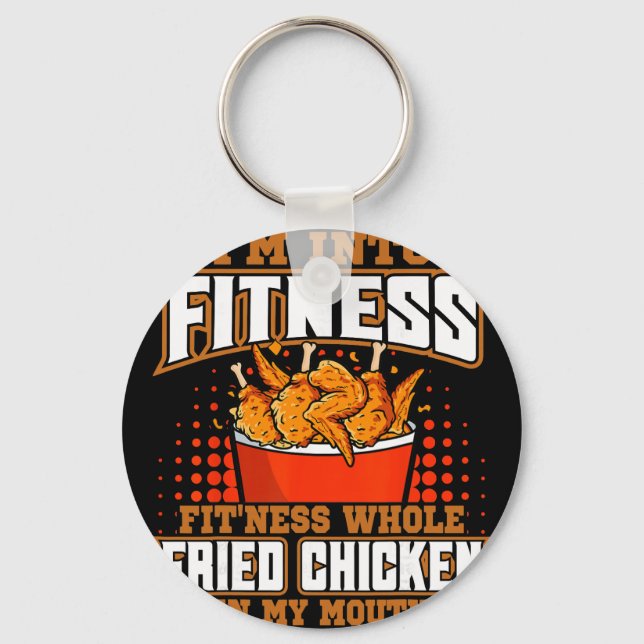 Fried Chicken Food Lover Restaurant Chef Dish Kitc Key Ring (Front)
