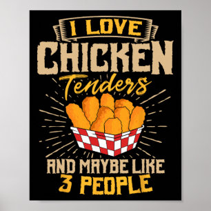 Fried Chicken Food Lover Restaurant Dish Chef Kitc Poster