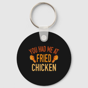 Fried Chicken Food Lover Restaurant Dish Kitchen C Key Ring