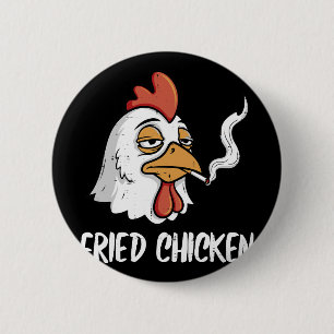 Fried Chicken Funny Pun Adult Joke Humour Men Wome 6 Cm Round Badge