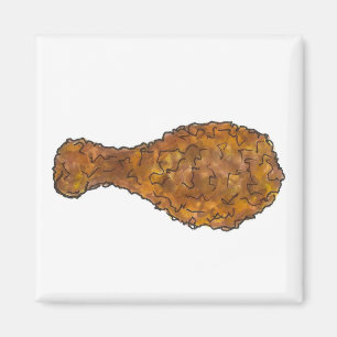 Fried Chicken Leg Drumstick Soul Food Foodie Gift Magnet