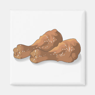 fried chicken legs drumsticks magnet