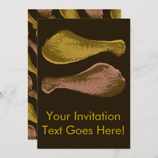Fried Chicken Legs Invitation