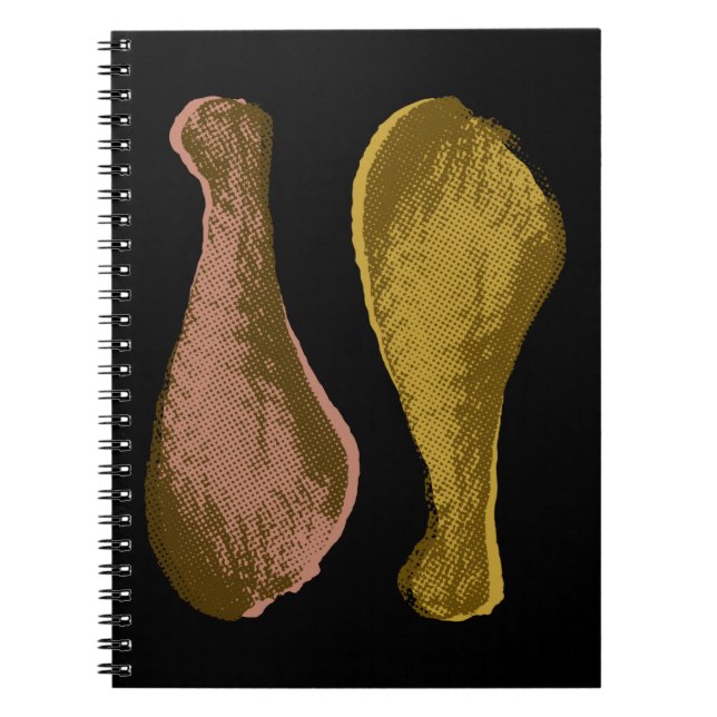 Fried Chicken Legs Spiral Notebook (Front)