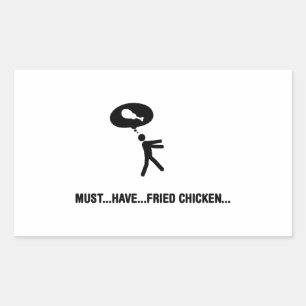 Fried Chicken Lover Rectangular Sticker