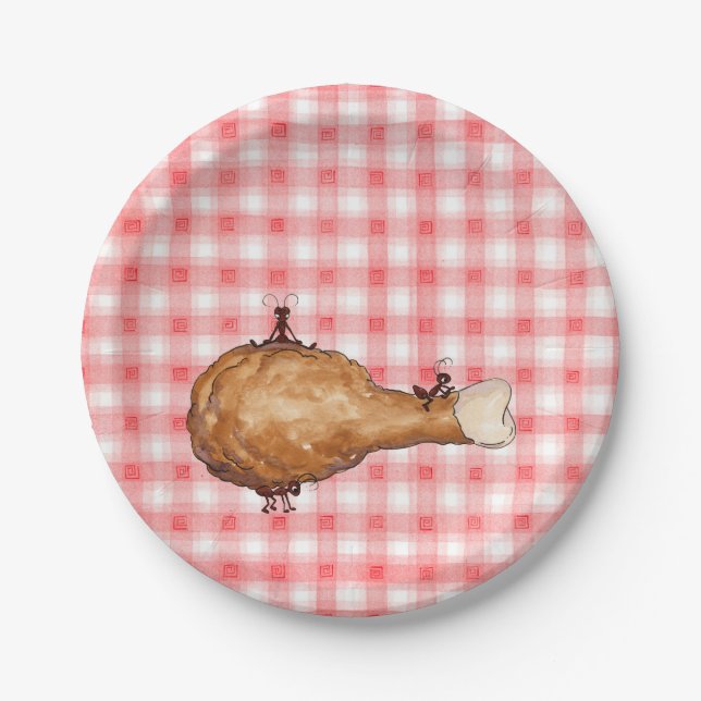 Fried Chicken Paper Plate (Front)