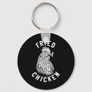 Fried Chicken Smoking Joint Funny Weed Lover _1  Key Ring