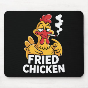 Fried Chicken Smoking Joint Funny Weed Lover _7 Mouse Pad
