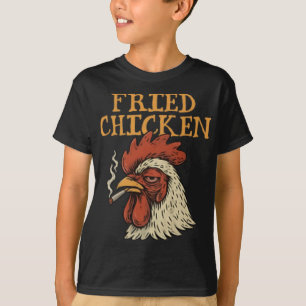 Fried Chicken Smoking Weed Men Women T-Shirt