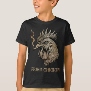 Fried Chicken Smoking Weed Stoner T-Shirt