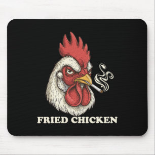 Fried Chicken Stoner Weed Lover Mouse Pad