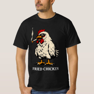 Fried Chicken, Weed Humour T-Shirt