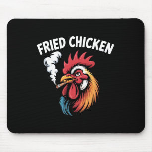 Fried Chicken Weed Meme Stoner Smoking Mouse Pad