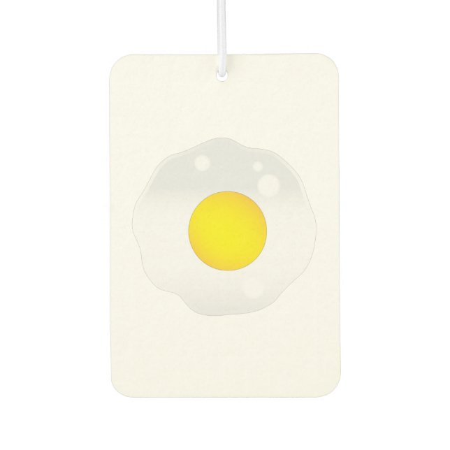 Fried Egg Car Air Freshener (Front)