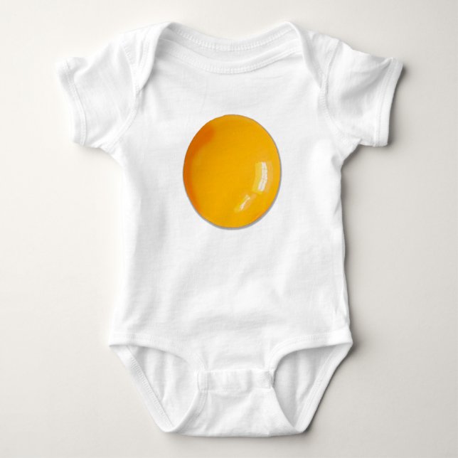 Fried Egg Halloween Costume Baby Bodysuit (Front)