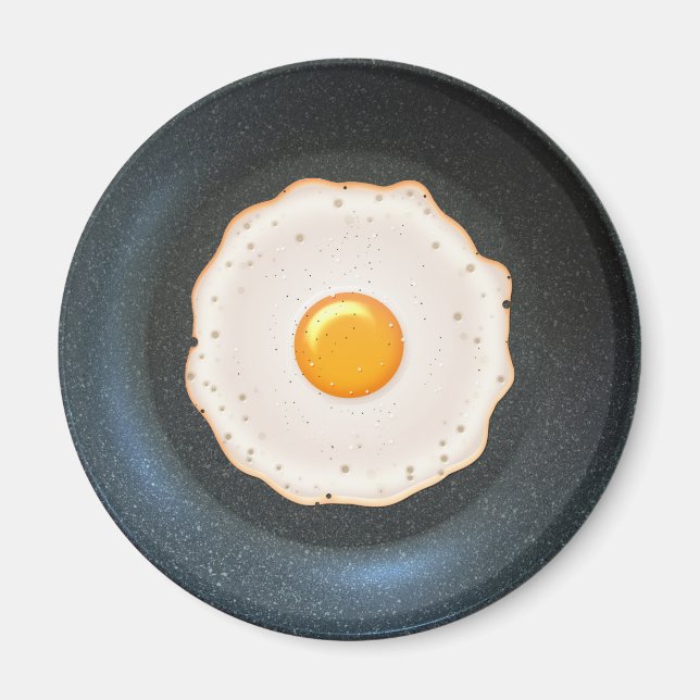 Fried Egg in Pan - Magnet for Refrigerator (Front)