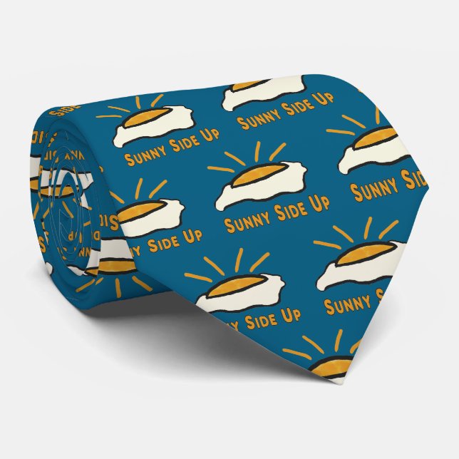 Fried Egg - Sunny Side Up Tie (Rolled)