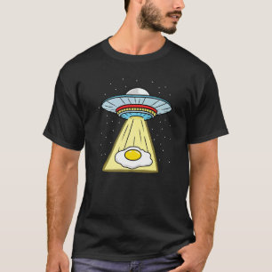 Fried Egg Ufo Abduction Egg T-Shirt