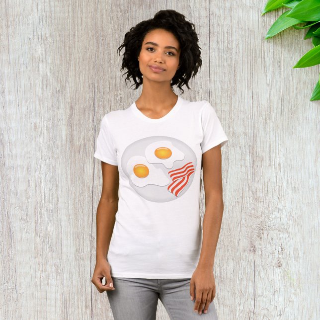 Fried Eggs and Bacon Breakfast T-Shirt (Creator Uploaded)