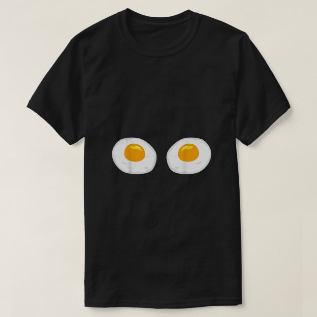 Fried Eggs Funny Bikini Costume Sunny Side Up Egg  T-Shirt (Design Front)