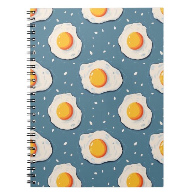 Fried Eggs on Blue Notebook (Front)
