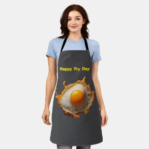 Fried Eggs Sunny side Up Happy Fry Day Apron