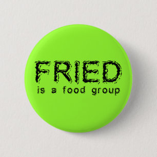 Fried Food Group 001wht 6 Cm Round Badge