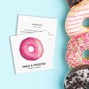Fried & Frosted Doughnut Shop Business Card