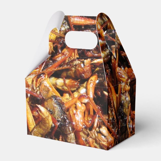 Fried Grasshopper (Takkataen Thot) Asian Food Favour Box (Front Side)