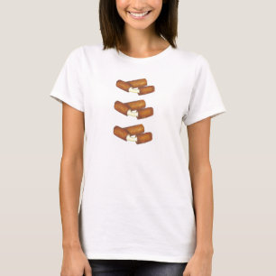 Fried Mozzarella Sticks Cheese Junk Food Foodie T-Shirt
