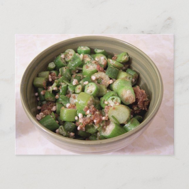 fried okra Postcard (Front)