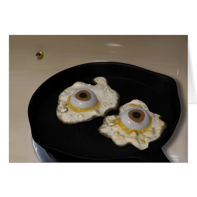 Fried or Scrambled Card (Front Horizontal)