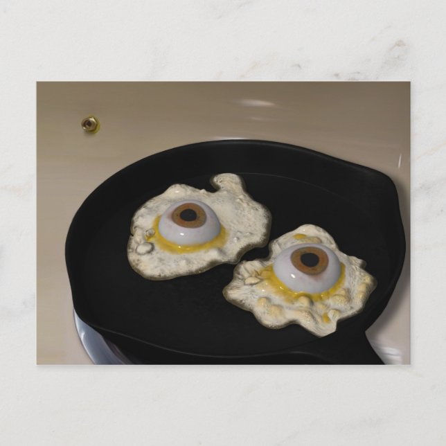 Fried or Scrambled? Postcard (Front)