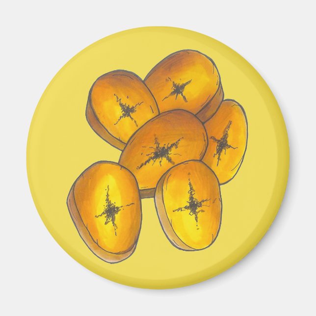 Fried Plantains Cooking Bananas Caribbean Food Magnet (Front)