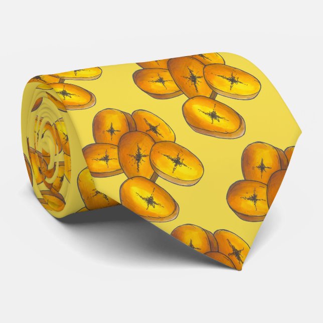 Fried Plantains Cooking Bananas Caribbean Food Tie (Rolled)