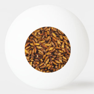 Fried Silk Worms ... Thai Street Food Ping Pong Ball