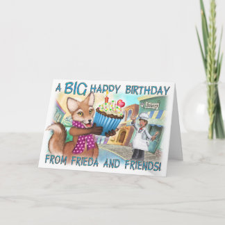 Frieda Tails Birthday Card